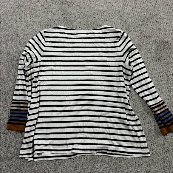 J. Jill stripped 3/4 sleeve top. Size XL. - Picture 2 of 4